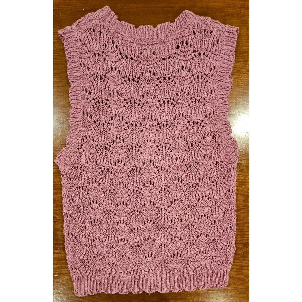 Heartloom Knit Vest, Sweater , Larissa Tank, New, Cotton Blend, Womens Size L